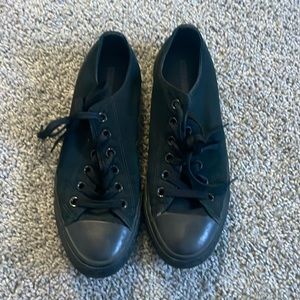 all black converse